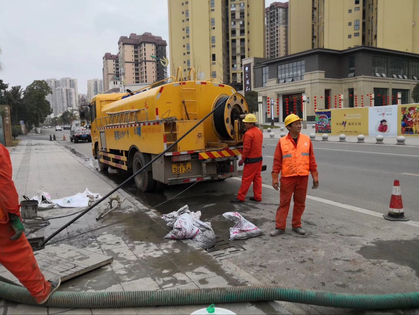 镇康排污管道清淤-管道清洗